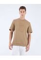 Camiseta Con Bordado  Para Hombre Camel Seven Seven de Seven Seven