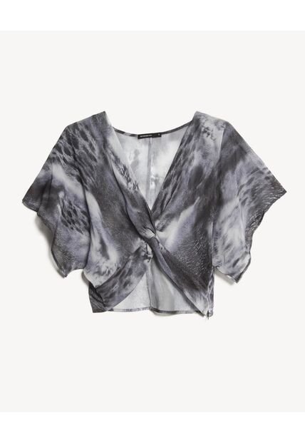 Blusa Para Mujer Manga Sisa Color Gris Marca Seven Seven #28124086