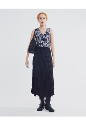 Camiseta Para Mujer Manga Sisa Color Negro Marca Seven Seven #28095893