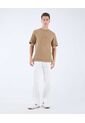 Camiseta Con Bordado  Para Hombre Camel Seven Seven de Seven Seven