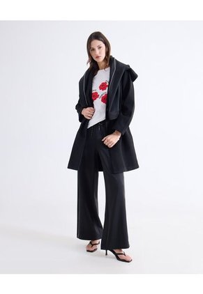 Chaqueta Para Mujer Abrigo Color Negro Marca Seven Seven #28080988