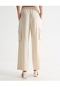 Pantalón Tipo Cargo Fluido Y Ligero  Para Mujer Beige Seven Seven de Seven Seven