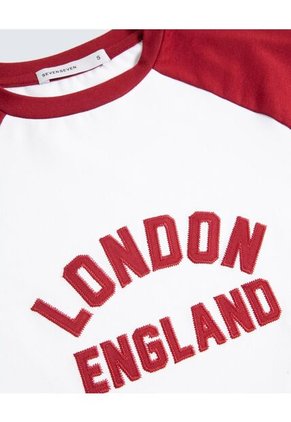 Camiseta Para Mujer Manga Corta Color Marfil Marca Seven Seven #28096171