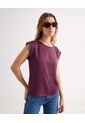 Blusa Para Mujer Manga Corta Color Vino Marca Seven Seven #28124092 de Seven Seven