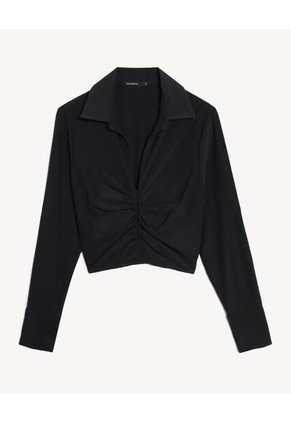 Blusa Para Mujer Manga Larga Color Negro Marca Seven Seven #28124111