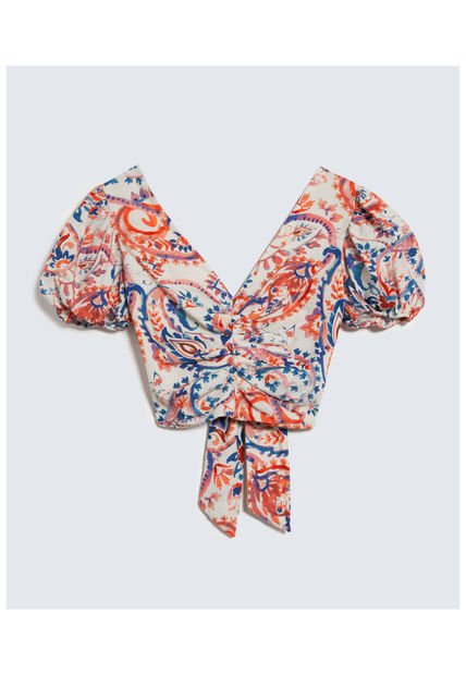Blusa Para Mujer Manga Corta Color Terracota Marca Seven Seven #28123985