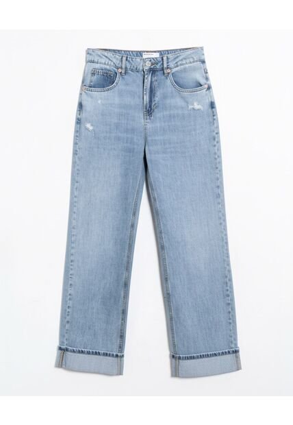 Jean  Para Mujer Straight Color Azul Marca Seven Seven #28160996