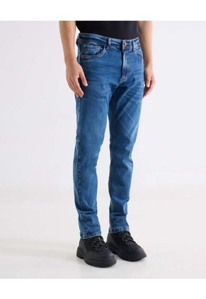 Jean Slim Tono Oscuro Para Hombre Azul Seven Seven