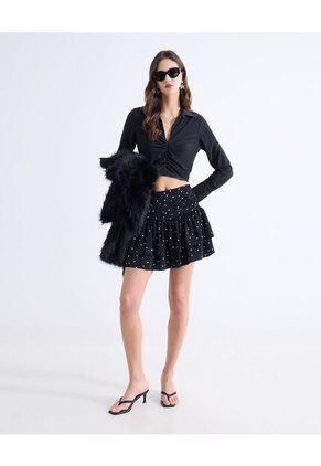 Blusa Para Mujer Manga Larga Color Negro Marca Seven Seven #28124111