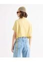 Blusa Camisera Con Lace Up  Para Mujer Amarillo Seven Seven de Seven Seven