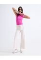 Body Cuello Redondo Licrado  Para Mujer Rosa Seven Seven de Seven Seven