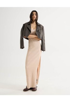 Vestido Para Mujer M/Sisa Largo Color Beige Marca Seven Seven #28171386