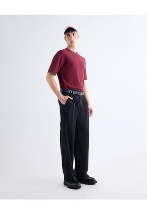 Camiseta Relaxed Texturizada  Para Hombre Vino Seven Seven