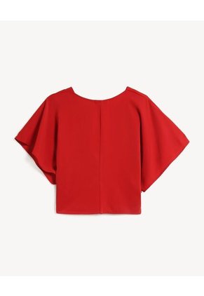 Blusa Para Mujer Manga Corta Color Rojo Marca Seven Seven #28124110