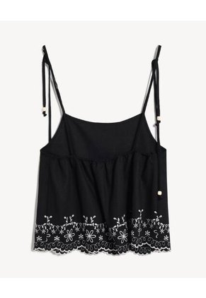 Blusa Para Mujer Manga Sisa Color Negro Marca Seven Seven #28124148