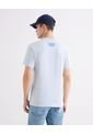 Camiseta Regular Estampada  Para Hombre Azul Seven Seven de Seven Seven