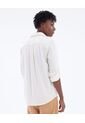 Camisa En Efecto Lino  Para Hombre Marfil Seven Seven de Seven Seven