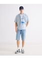 Camiseta Regular Estampada  Para Hombre Azul Seven Seven de Seven Seven
