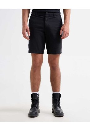 Bermuda Tipo Chino Con Bolsillos  Para Hombre Negro Seven Seven