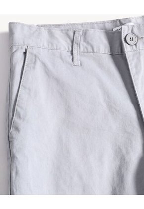 Short Chino Básico  Para Hombre Gris Seven Seven
