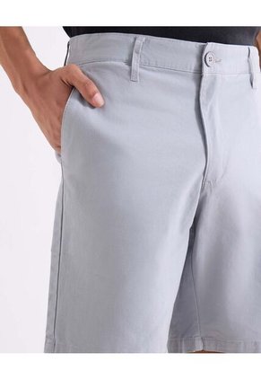 Short Chino Básico  Para Hombre Gris Seven Seven
