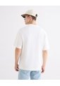 Camiseta Oversize Básica  Para Hombre Blanco Seven Seven de Seven Seven