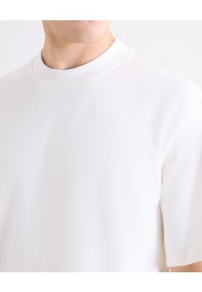 Camiseta Oversize Básica  Para Hombre Blanco Seven Seven