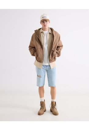 Camiseta Oversize Básica  Para Hombre Blanco Seven Seven