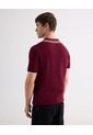 Polo Tejido Fit Regular  Para Hombre Vino Seven Seven de Seven Seven
