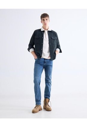 Polo En Tricot  Para Hombre Marfil Seven Seven