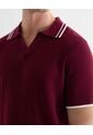 Polo Tejido Fit Regular  Para Hombre Vino Seven Seven de Seven Seven