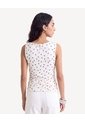 Camiseta Manga Sisa  Para Mujer Crudo Seven Seven de Seven Seven