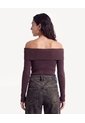 Saco Escote Bardot  Para Mujer Café Seven Seven de Seven Seven