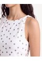 Camiseta Manga Sisa  Para Mujer Crudo Seven Seven de Seven Seven