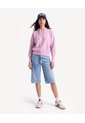 Saco Hoodie Con Zipper  Para Mujer Rosado Seven Seven de Seven Seven