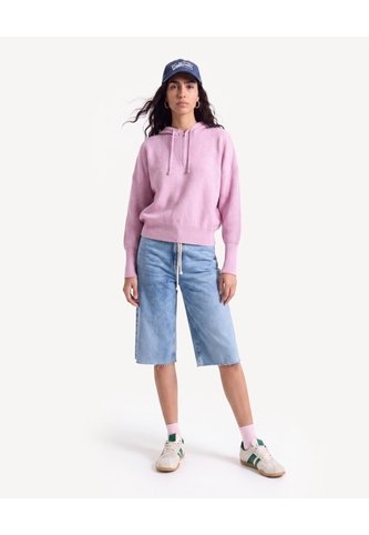Saco Hoodie Con Zipper  Para Mujer Rosado Seven Seven Seven Seven