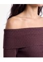 Saco Escote Bardot  Para Mujer Café Seven Seven de Seven Seven