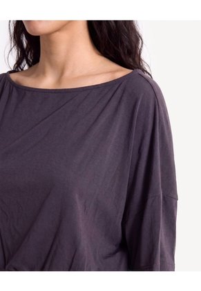 Camiseta Escote Ojal  Para Mujer Negro Seven Seven