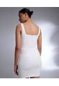 Vestido Manga Sisa Mujer Seven Poliéster Blanco 28171155-10020 de Seven Seven