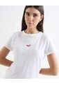 Camiseta Para Mujer Manga Corta Cuello Redondo Color Crudo Marca Seven Seven #28096215 de Seven Seven