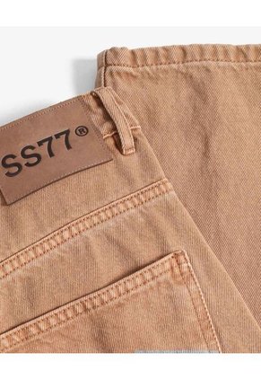 Jean Loose Lavado  Para Hombre Camel Seven Seven