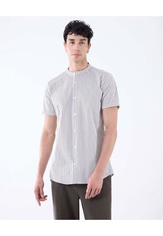 Camisa Para Hombre Manga Corta  Color Blanco Marca Seven Seven #45012070 Seven Seven