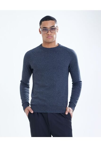 Saco Para Hombre Cuello Redondo Color Negro Marca Seven Seven #45330223