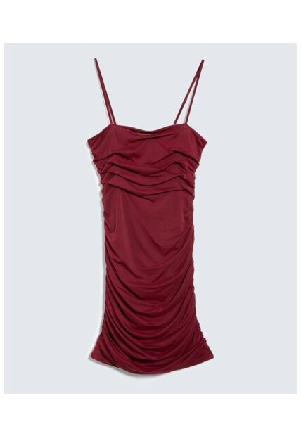 Vestido Para Mujer Manga Sisa Color Vino Marca Seven Seven #28171362
