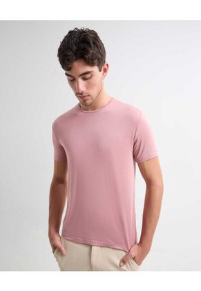 Camiseta Para Hombre Manga Corta Color Rosa Marca Seven Seven #45092640