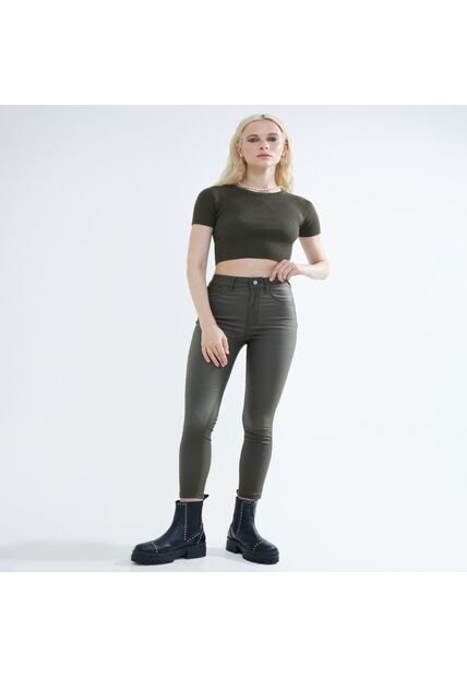 Pantalon Para Mujer  Color Verde Oliva Marca Seven Seven #28071679