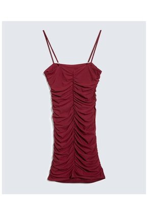 Vestido Para Mujer Manga Sisa Color Vino Marca Seven Seven #28171362