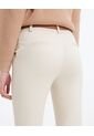 Pantalón Chino Con Cinturón  Para Mujer Beige Seven Seven de Seven Seven