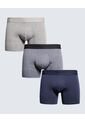Pack X 3 Bóxer Medio X3 Para Hombre Gris Seven Seven de Seven Seven
