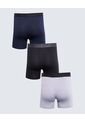 Pack X 3 Bóxer Medio X3 Para Hombre Azul Seven Seven de Seven Seven